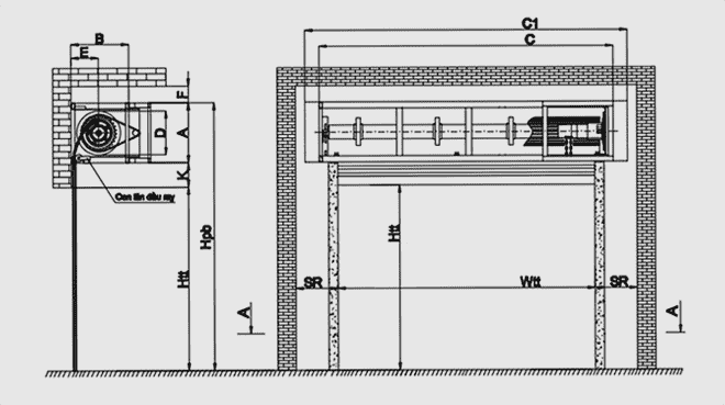 Các bước lắp đặt cửa cuốn thi công cửa cuốn đúng kỹ thuật